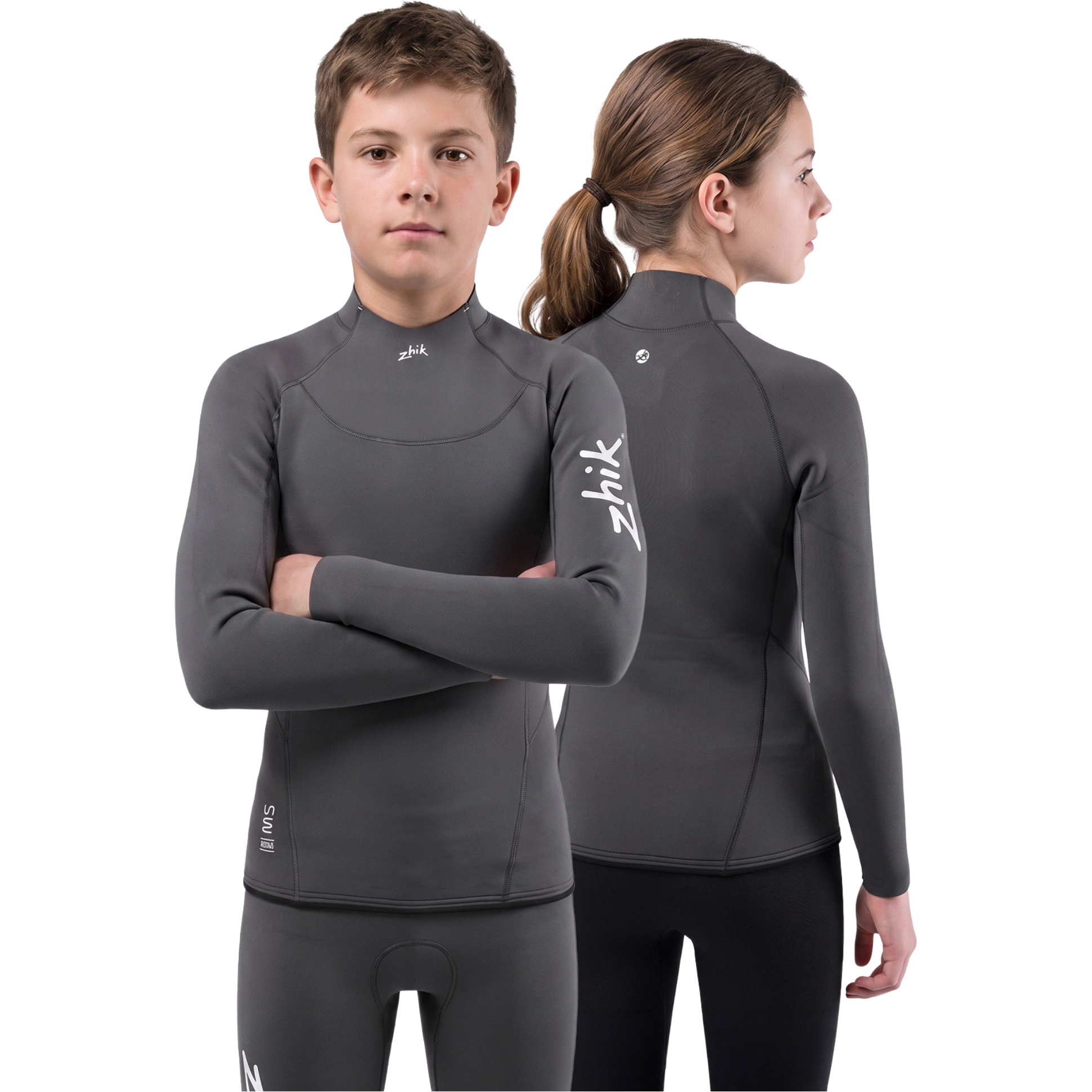 2026 Zhik Junior Superwarm Performance Top DTP-1130-Y-DGY - Dark Grey
